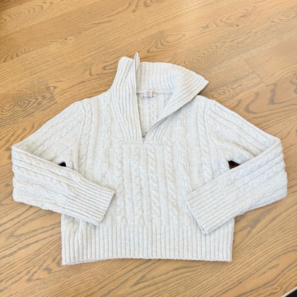 Super soft quarter zip sweater